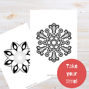 Snowflakes - Colouring Book