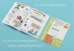 History and Mindfulness activity book for kids