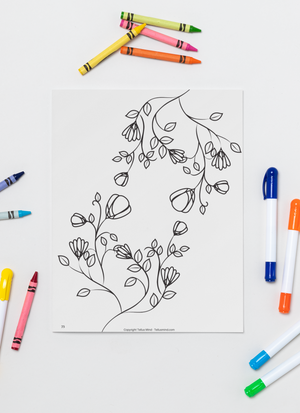 Plants and Flowers - Colouring Book – Tellus Mind
