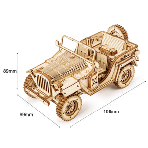 Army Jeep - 3D Wooden Puzzle
