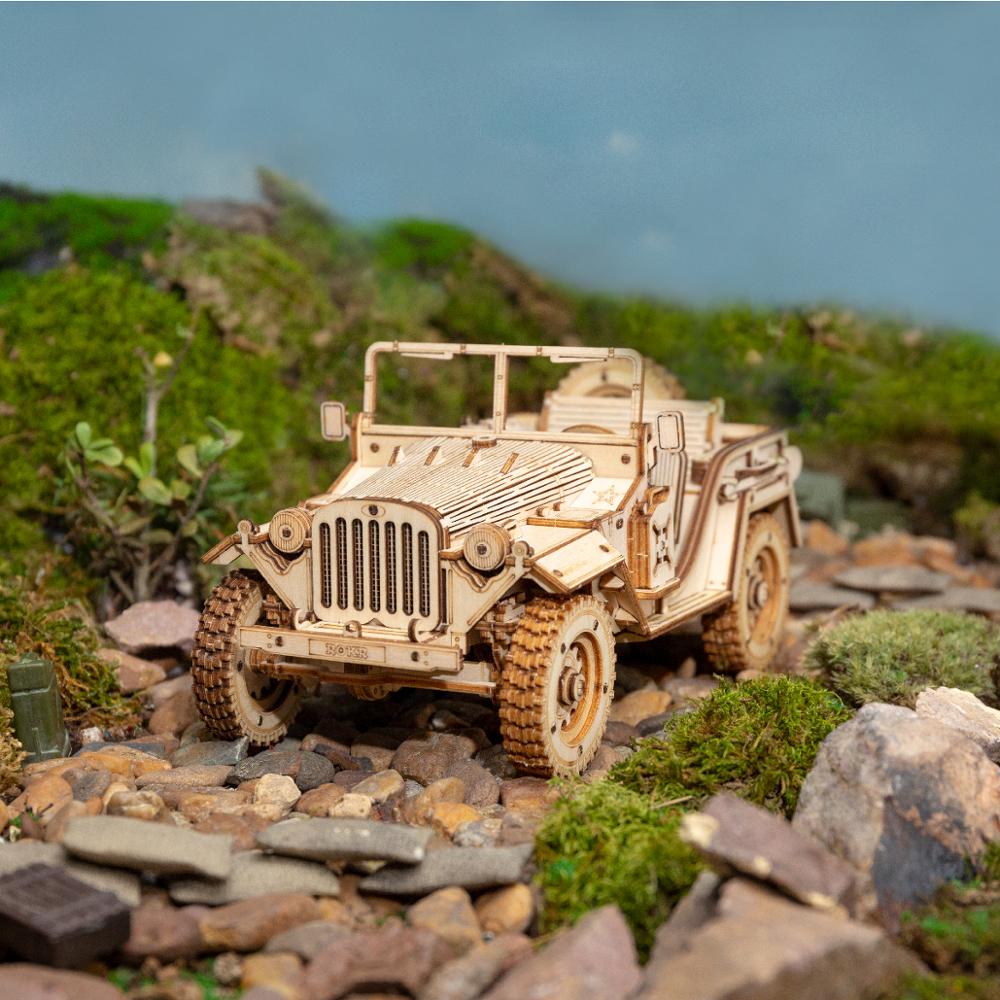 Army Jeep - 3D Wooden Puzzle
