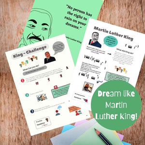worksheets for teachers about martin luther king and how to vision your goals